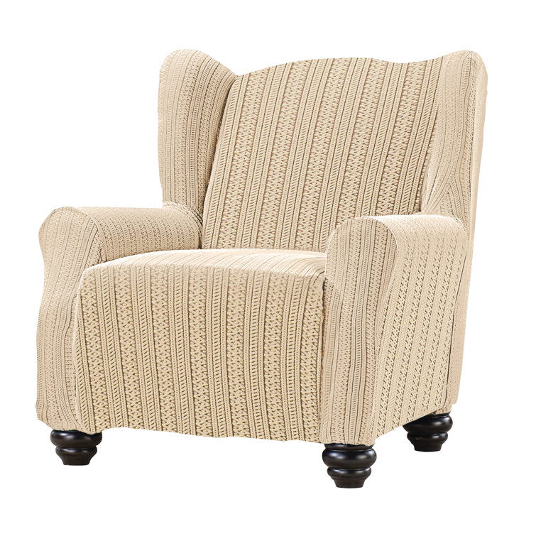 Red Barrel Studio® Box Cushion Wingback Slipcover Wayfair